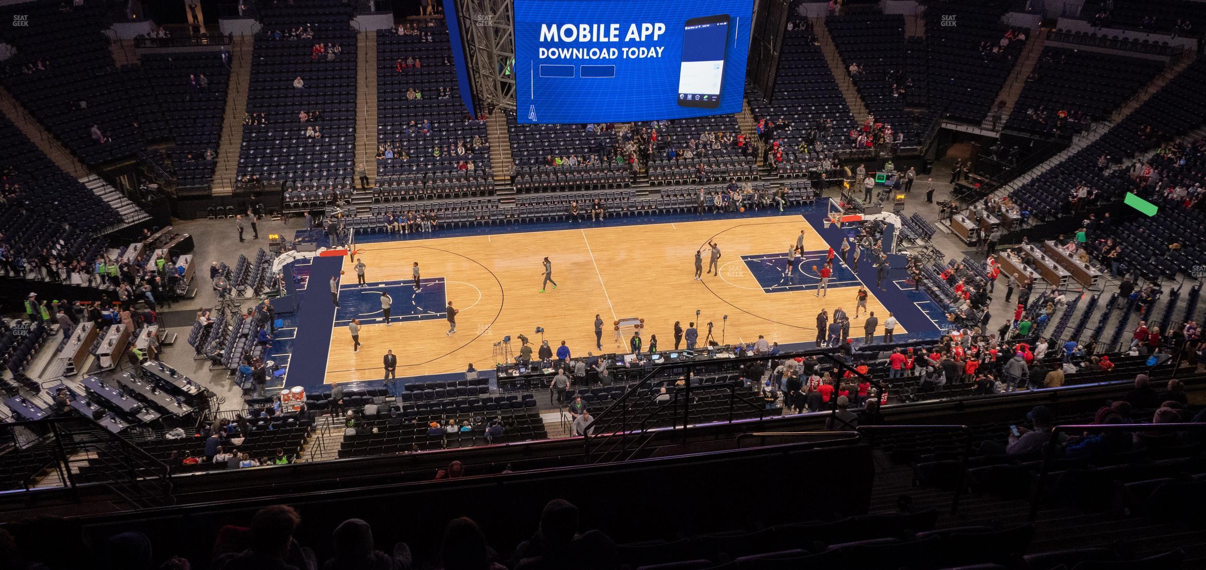 Seating view for Target Center Section 232