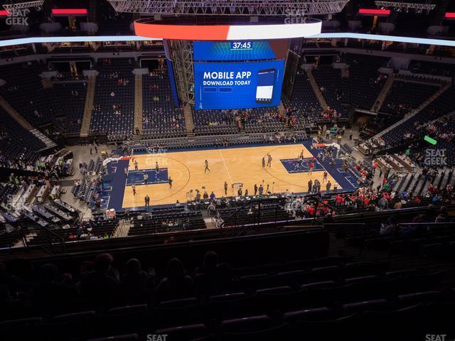 Seating view for Target Center Section 232