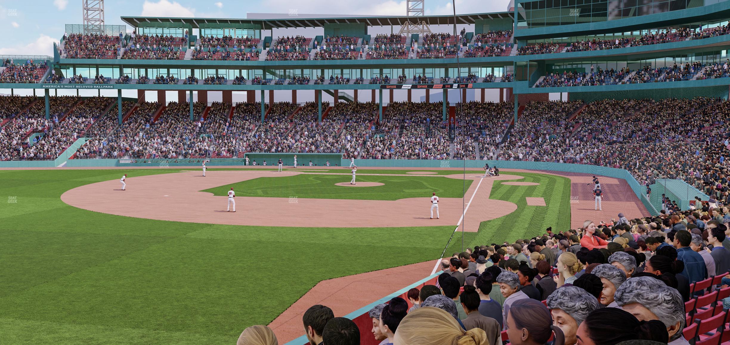 Seating view for Fenway Park Section Loge Box 164