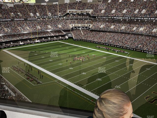 Seating view for Caesars Superdome Section 536 Sro