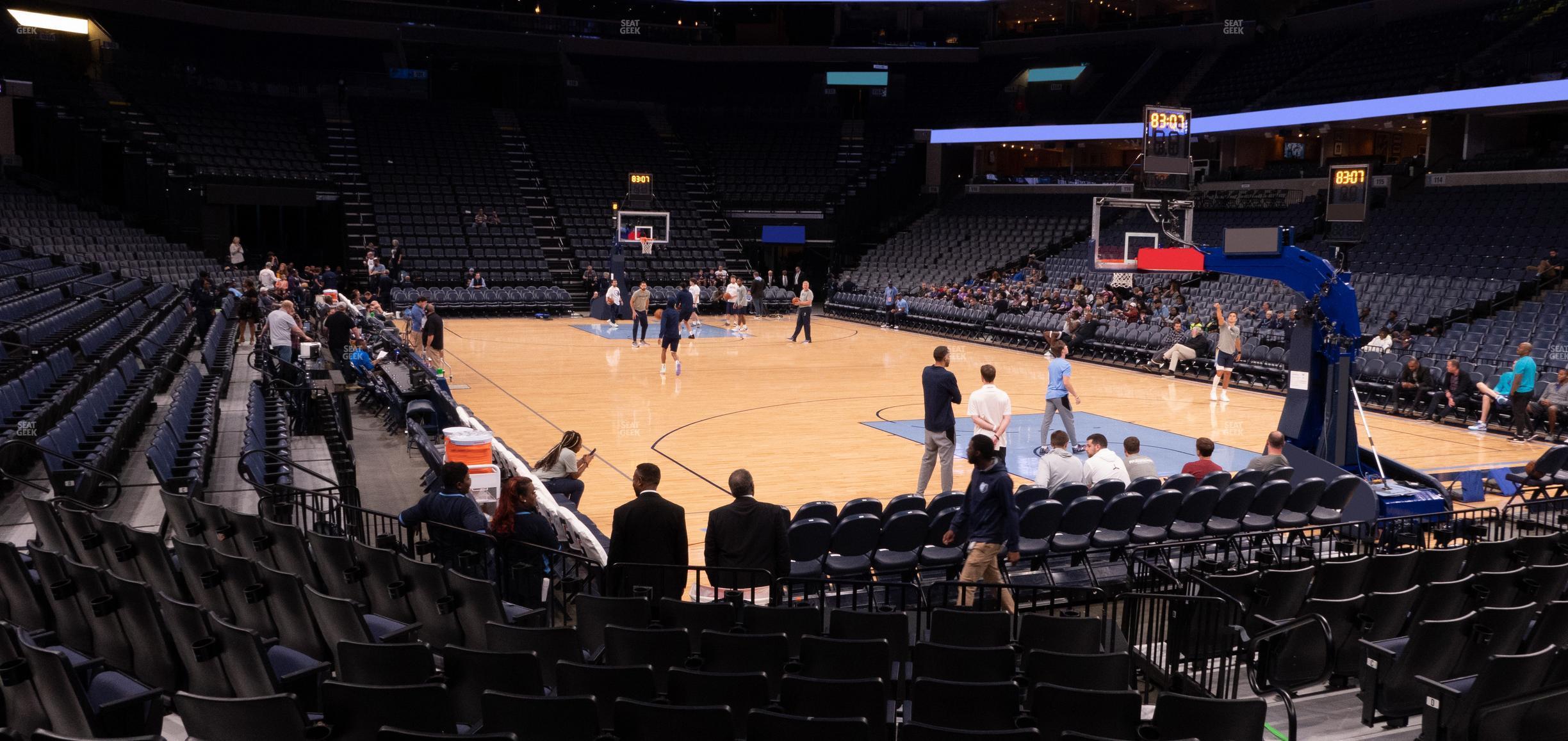 Seating view for FedExForum Section 108