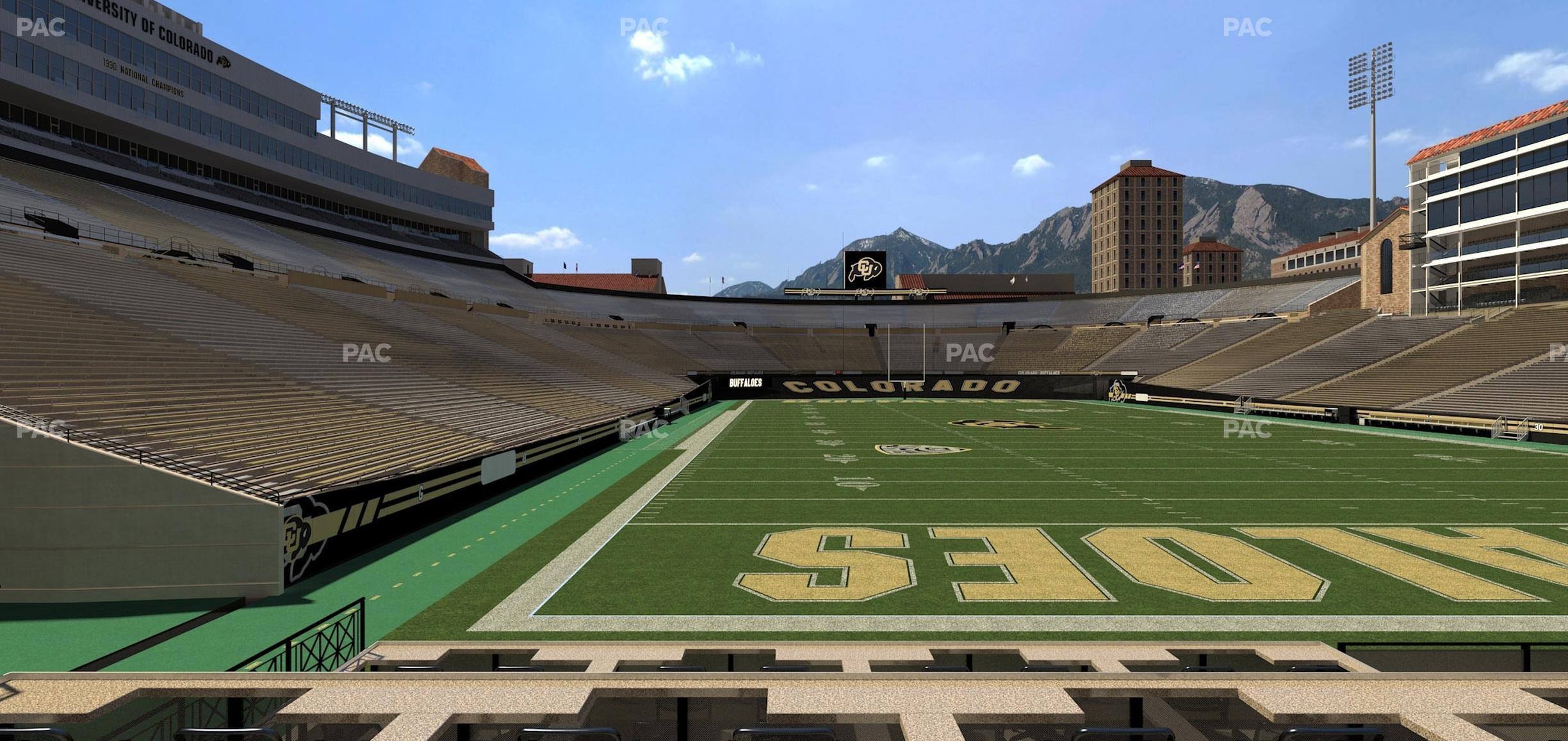 Seating view for Folsom Field Section Loge Box 149