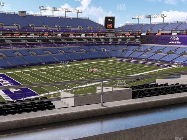 Seating view for M&T Bank Stadium Section Suite 329