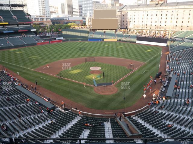 Seating view for Oriole Park at Camden Yards Section 340