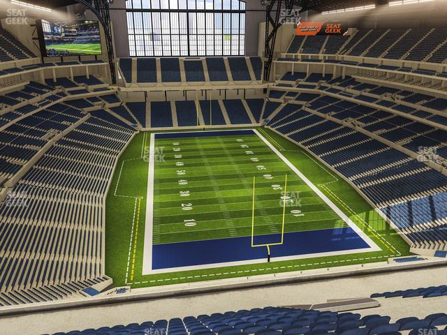 Seating view for Lucas Oil Stadium Section 628