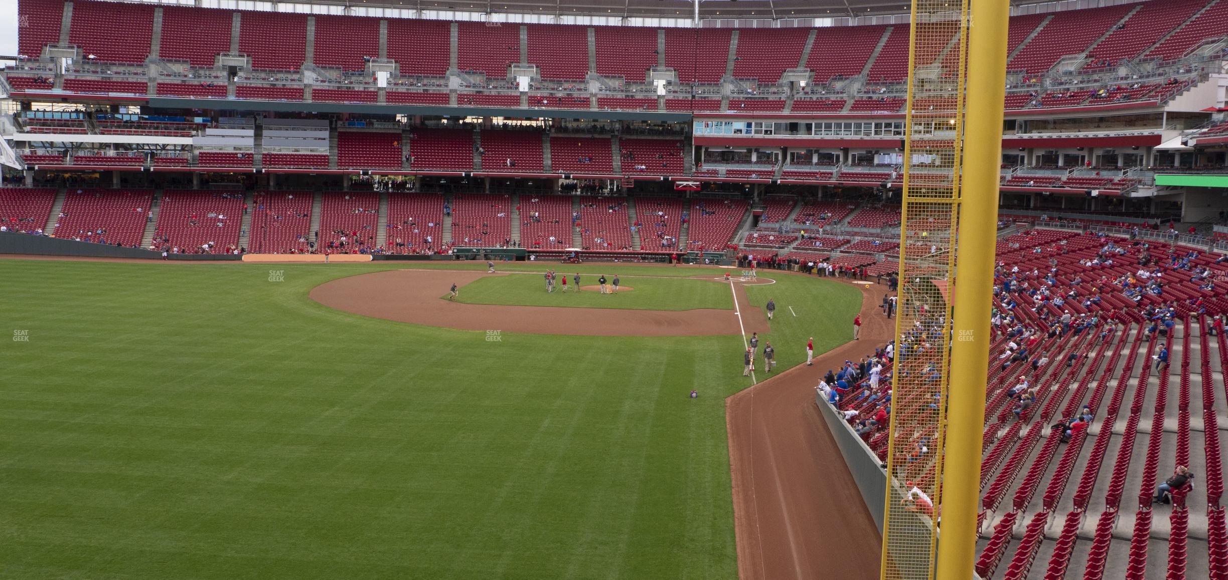 Seating view for Great American Ball Park Section 406