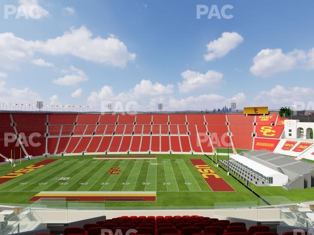 Seating view for Los Angeles Memorial Coliseum Section Club 404