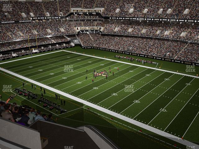 Seating view for Caesars Superdome Section 635 Wc