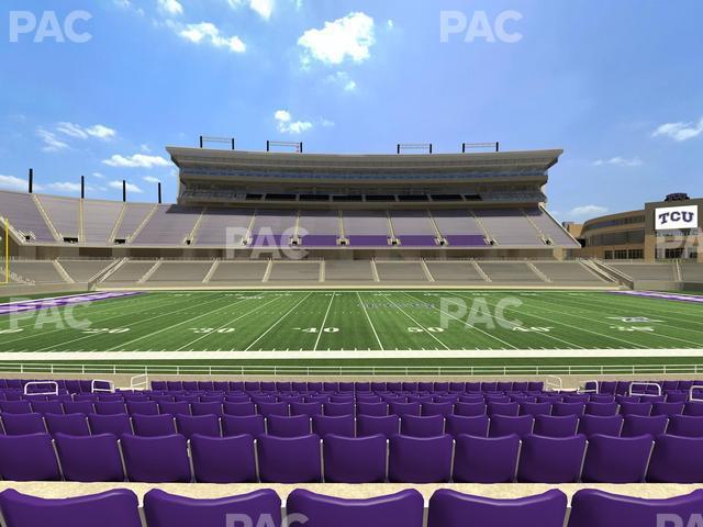 Seating view for Amon G. Carter Stadium Section 105