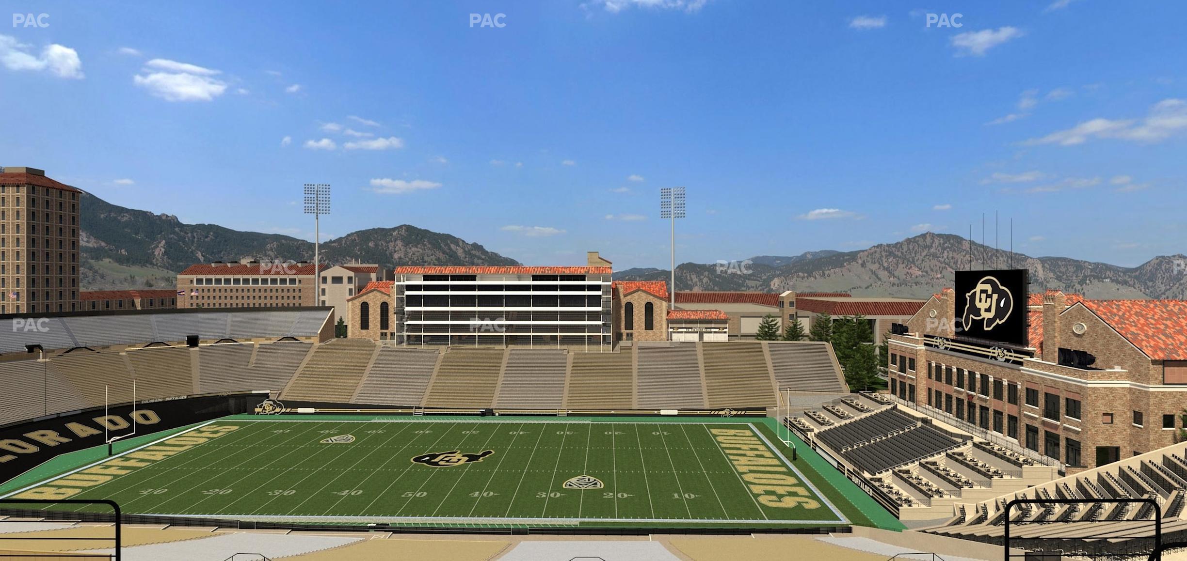 Seating view for Folsom Field Section 575