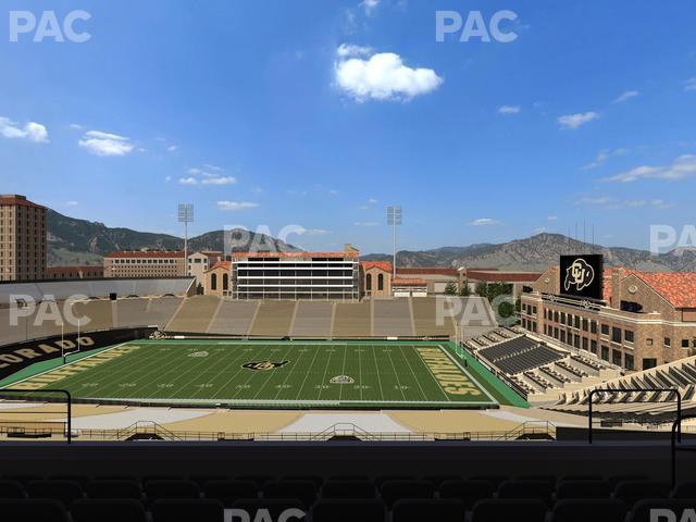 Seating view for Folsom Field Section 575