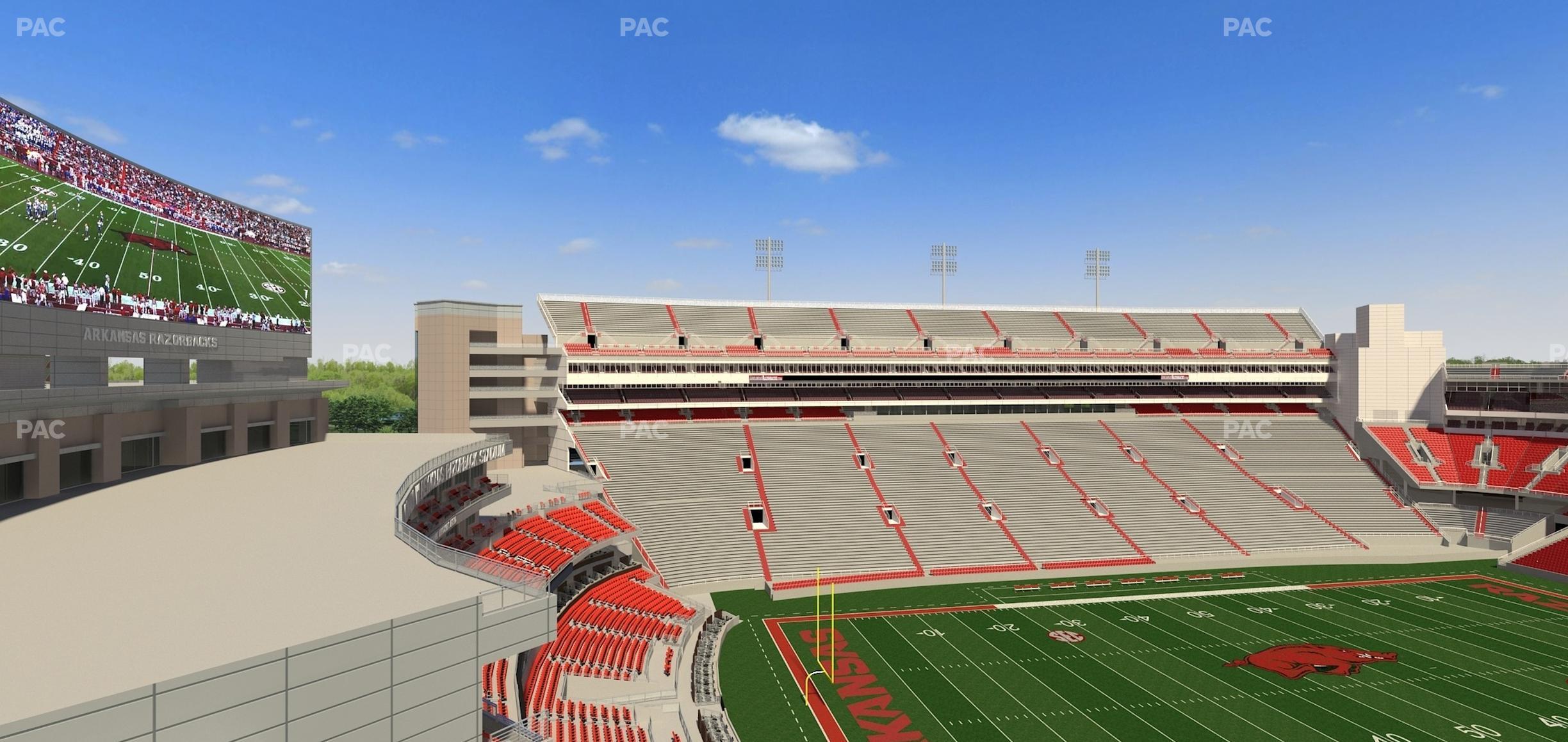 Seating view for Razorback Stadium Section 508 2