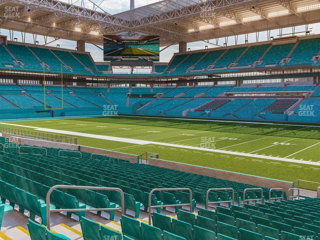 Seating view for Hard Rock Stadium Section 114