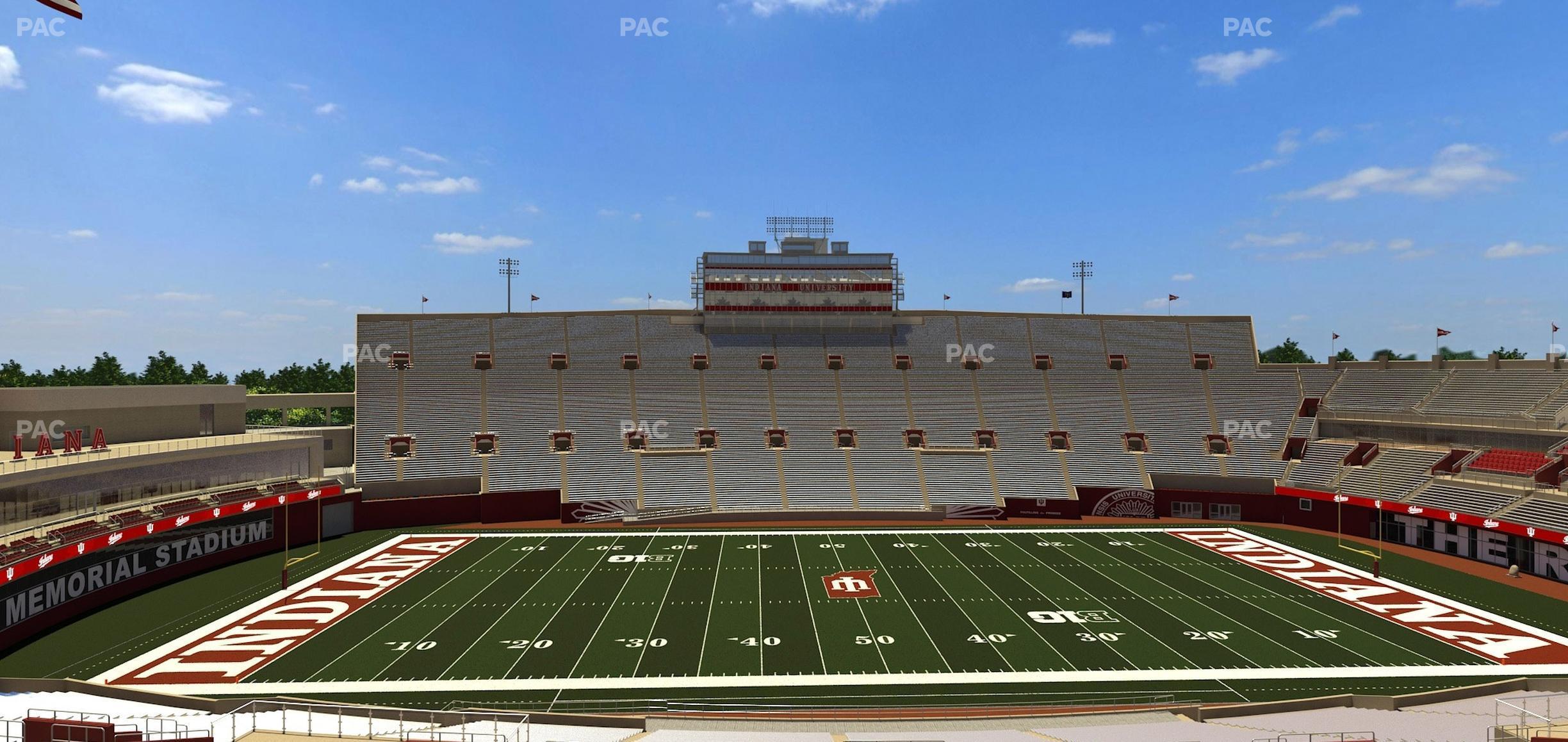 Seating view for Memorial Stadium - Indiana Section 27