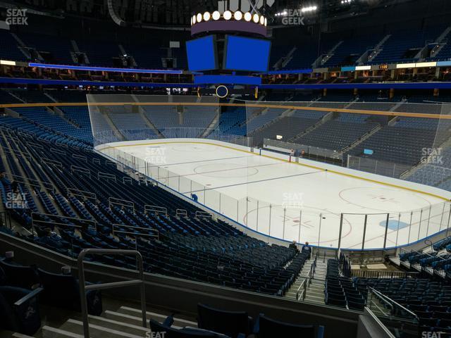 Seating view for KeyBank Center Section 213