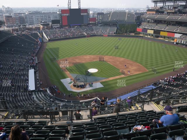 Seating view for Coors Field Section Upper 328