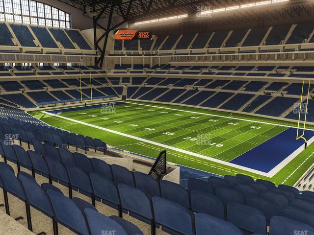 Seating view for Lucas Oil Stadium Section 407