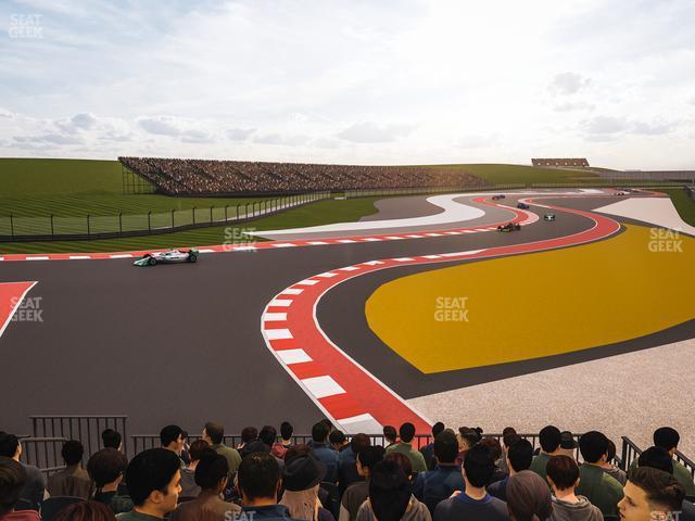 Seating view for Circuit of The Americas Section Turn 6 Grandstand 1