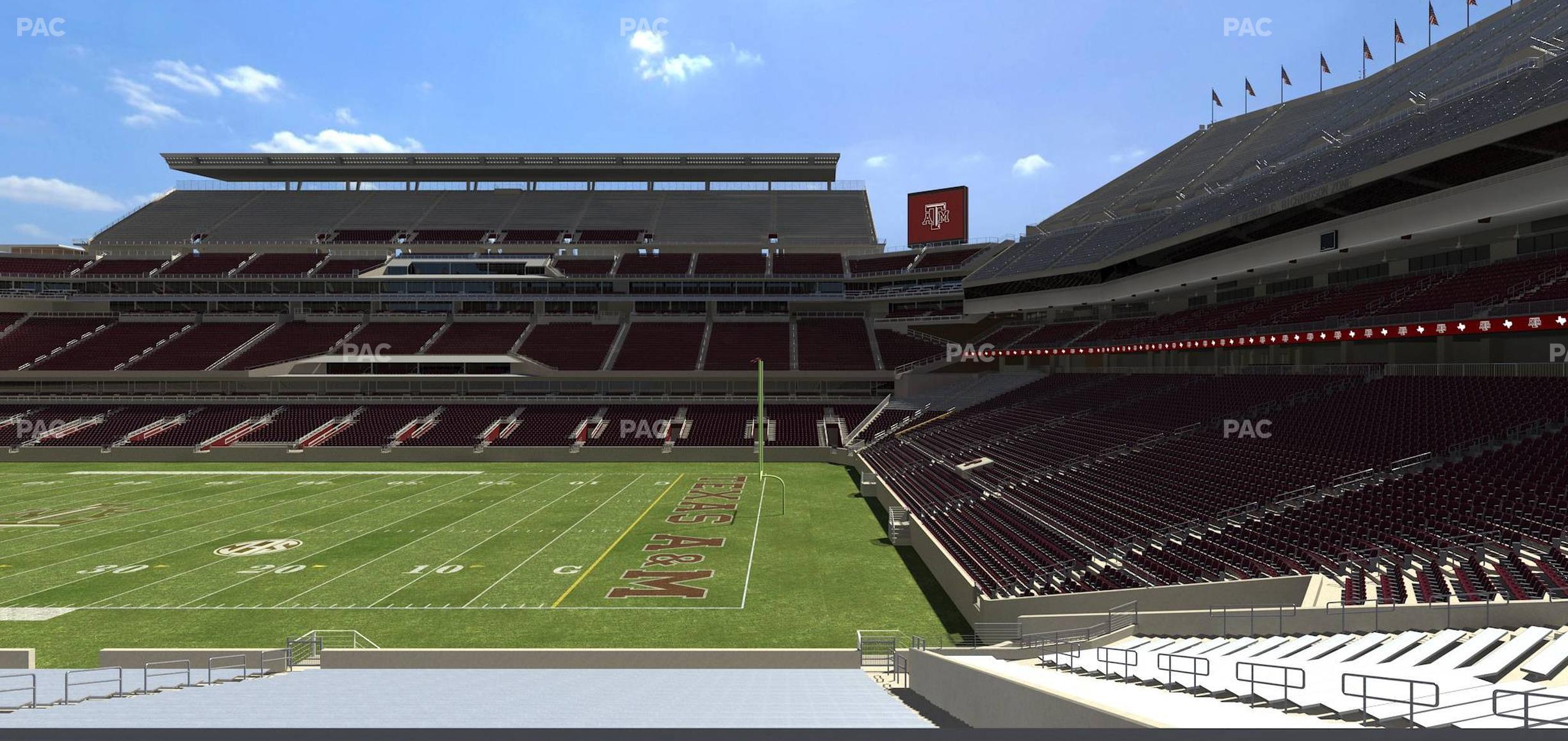 Seating view for Kyle Field Section 123