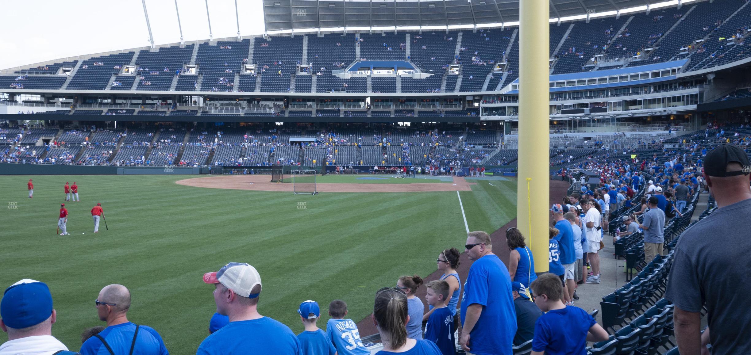 Seating view for Kauffman Stadium Section 107