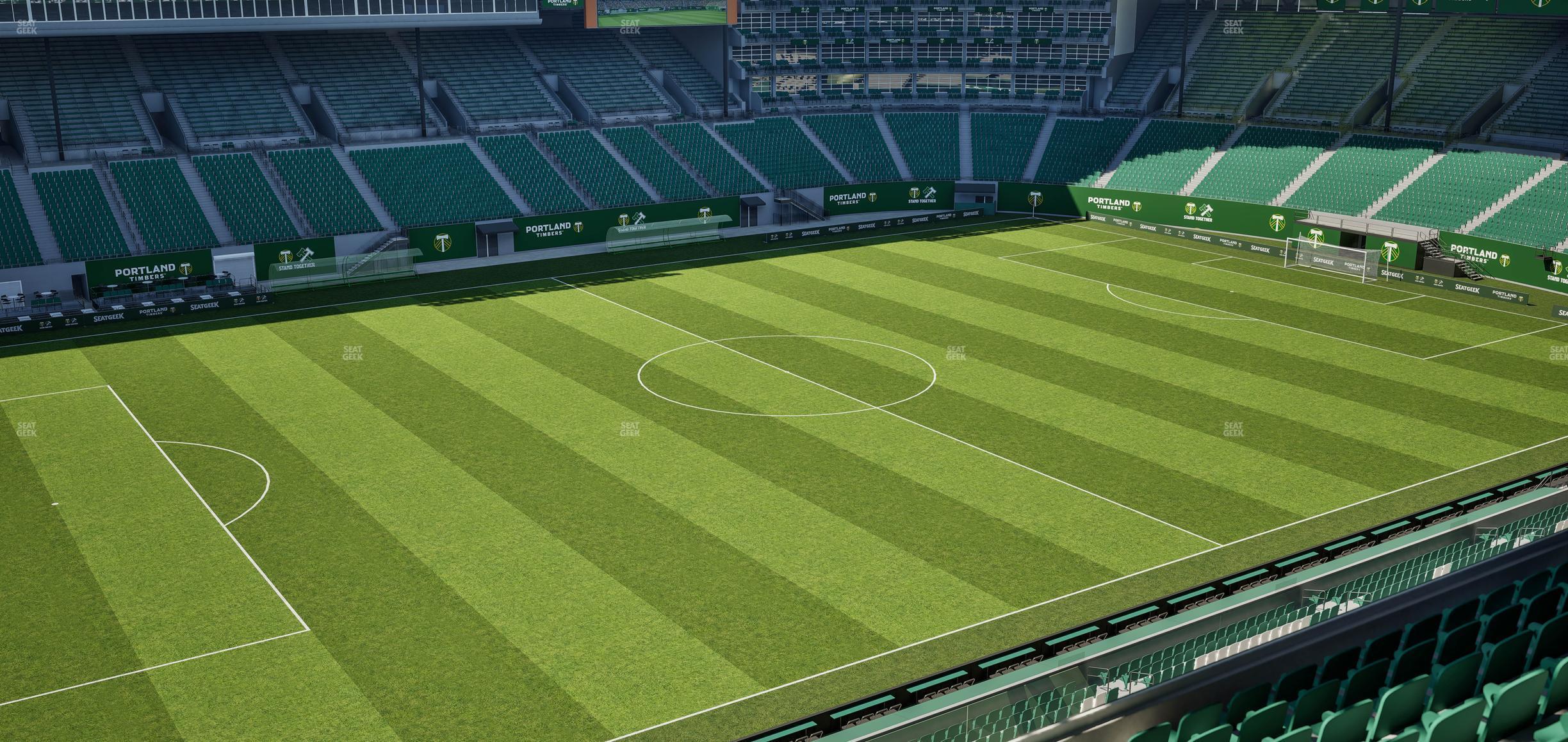 Seating view for Providence Park Section Toyota Terrace East 1