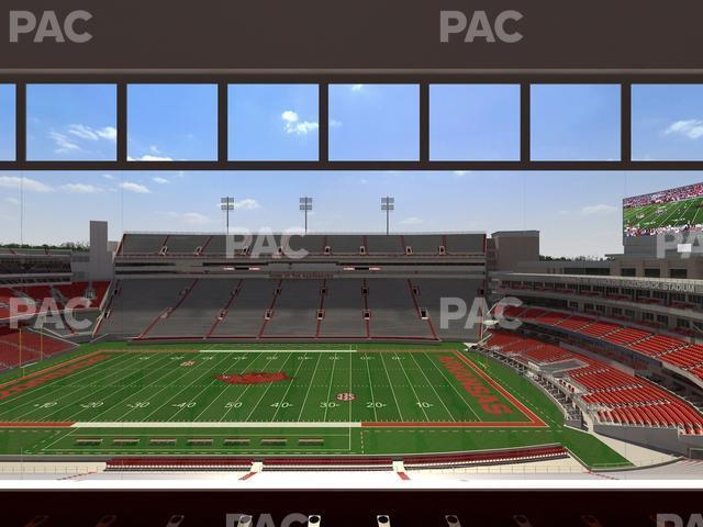 Seating view for Razorback Stadium Section 335