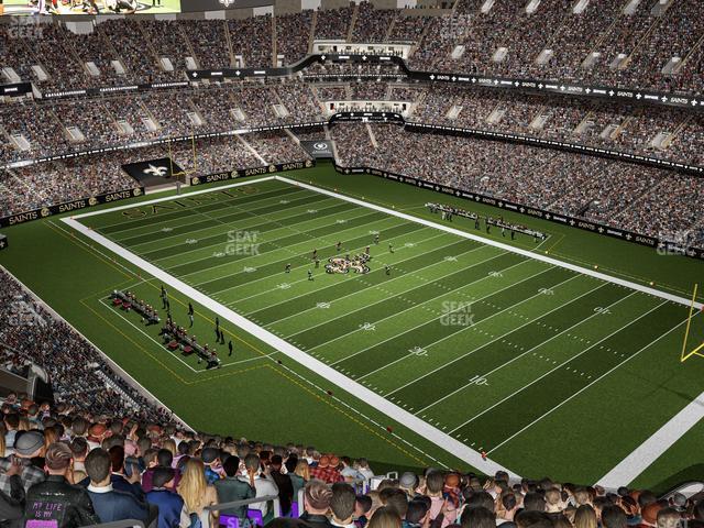 Seating view for Caesars Superdome Section 607