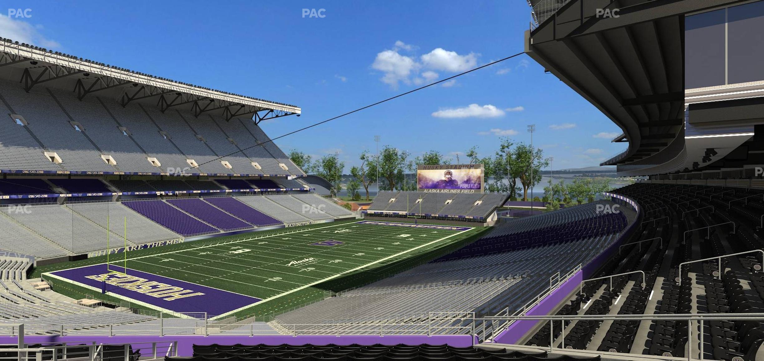 Seating view for Husky Stadium Section Club Husky 213