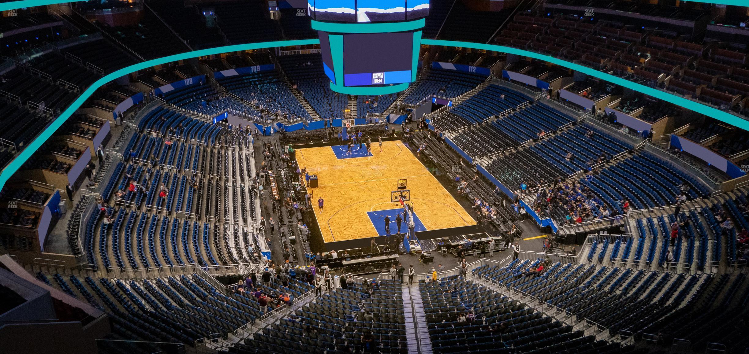 Seating view for Kia Center Section 202