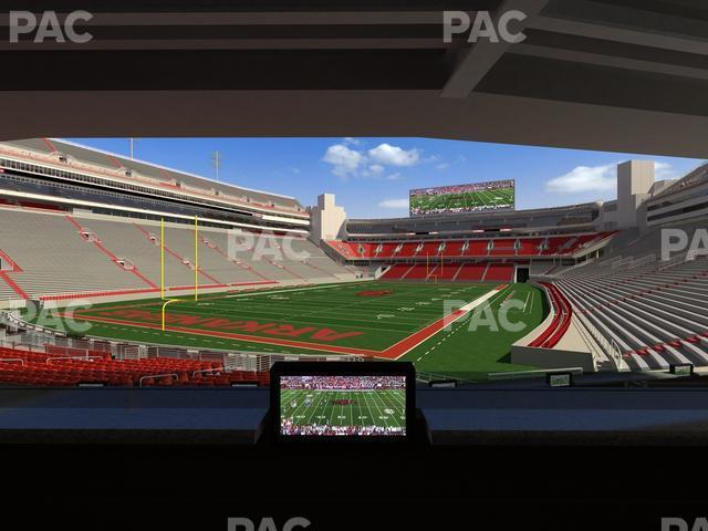 Seating view for Razorback Stadium Section Loge 34