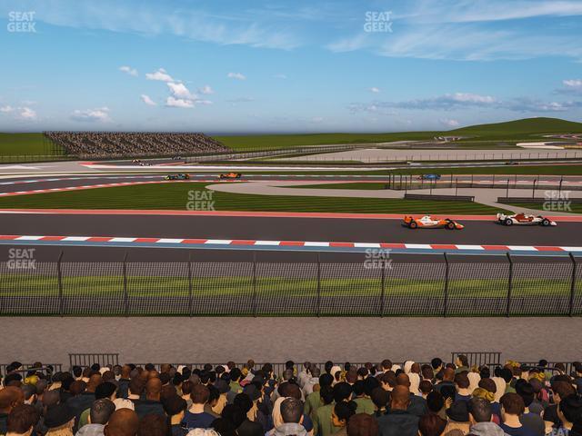 Seating view for Circuit of The Americas Section Turn 15 Grandstand 14