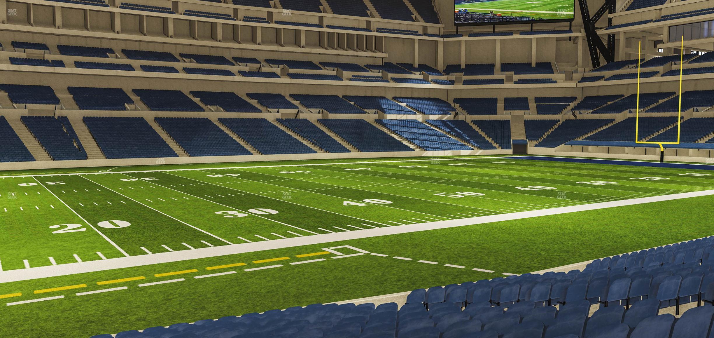 Seating view for Lucas Oil Stadium Section 143