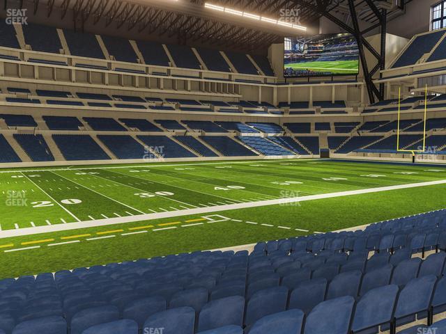 Seating view for Lucas Oil Stadium Section 143