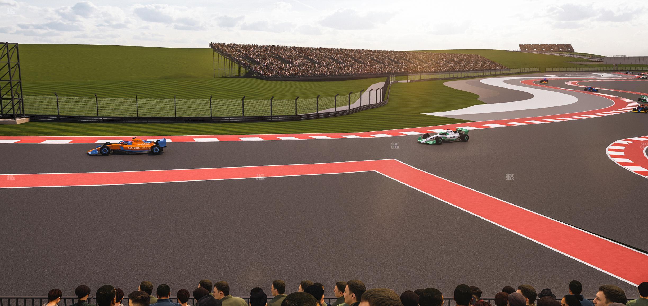 Seating view for Circuit of The Americas Section Turn 6 Grandstand 3