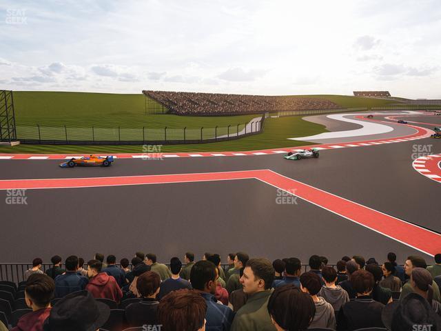 Seating view for Circuit of The Americas Section Turn 6 Grandstand 3