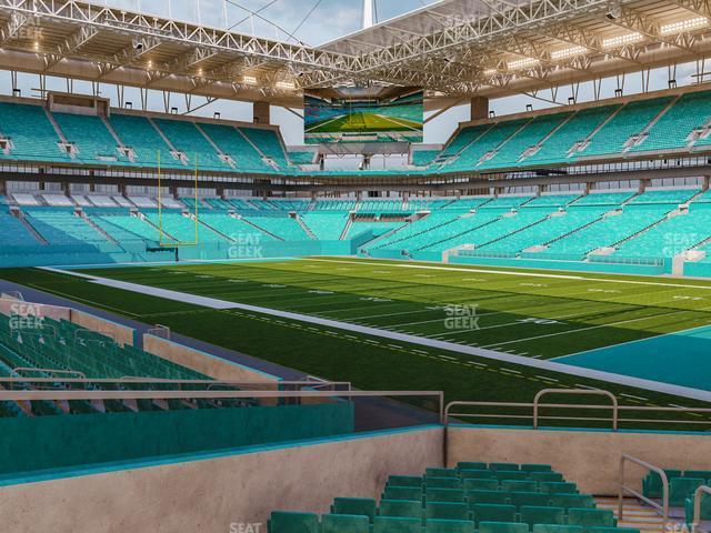 Seating view for Hard Rock Stadium Section 139