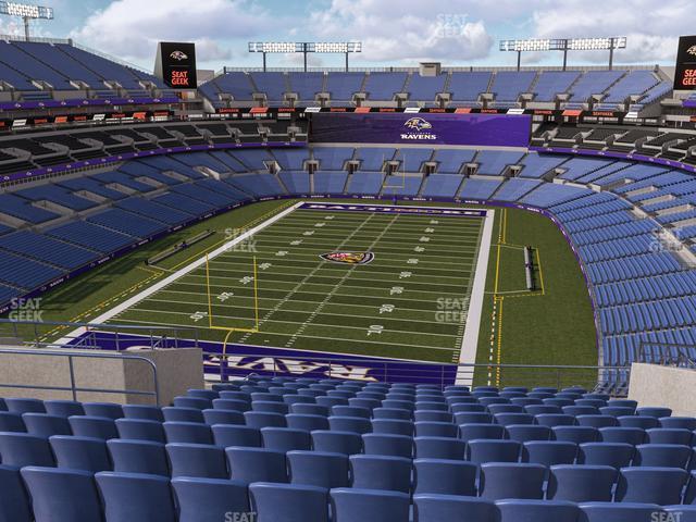 Seating view for M&T Bank Stadium Section 511