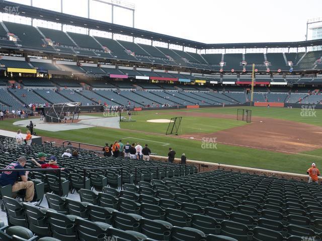 Seating view for Oriole Park at Camden Yards Section 16