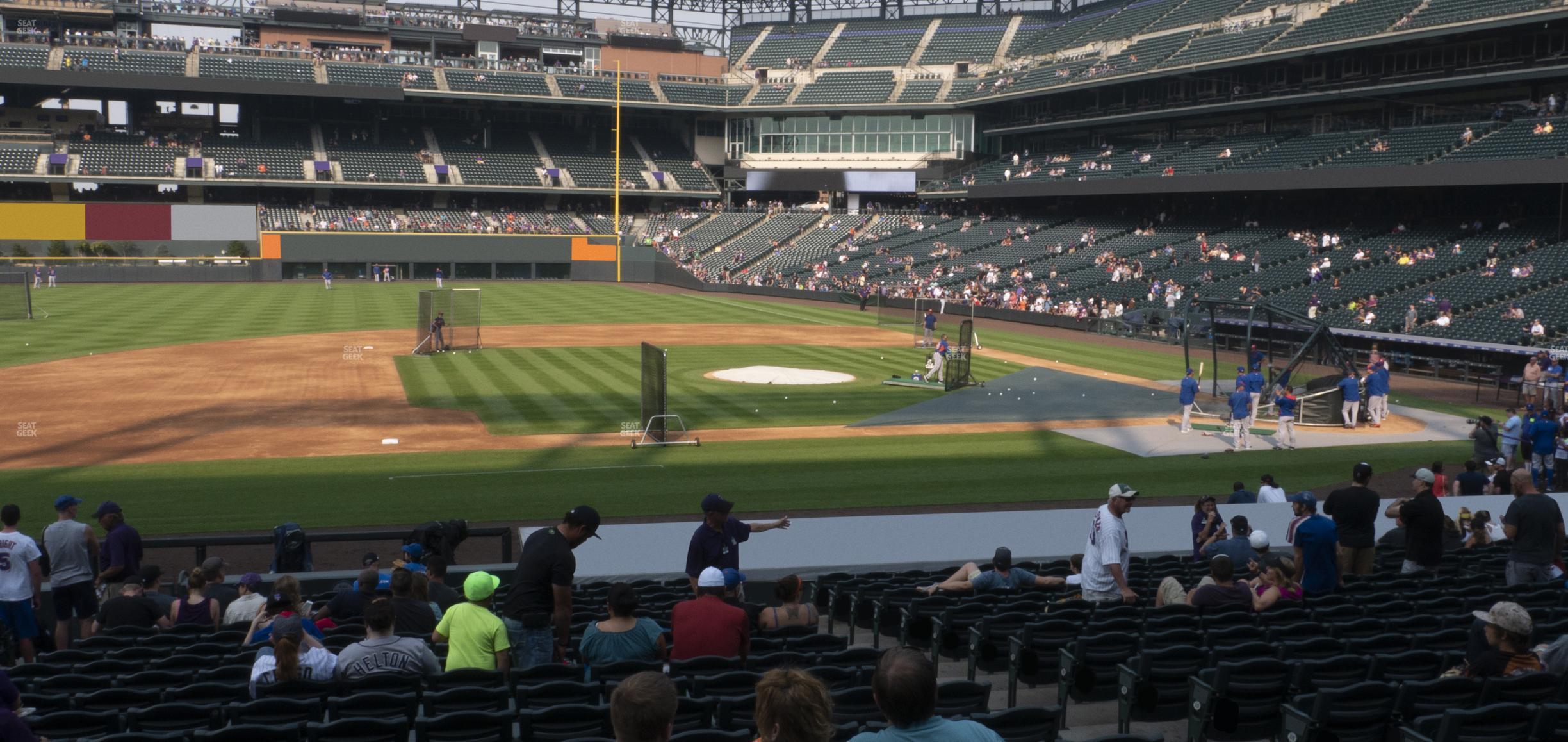 Seating view for Coors Field Section 139