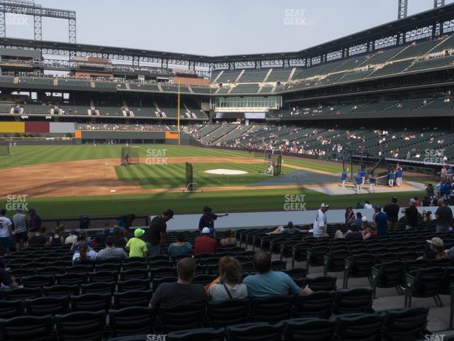 Seating view for Coors Field Section 139