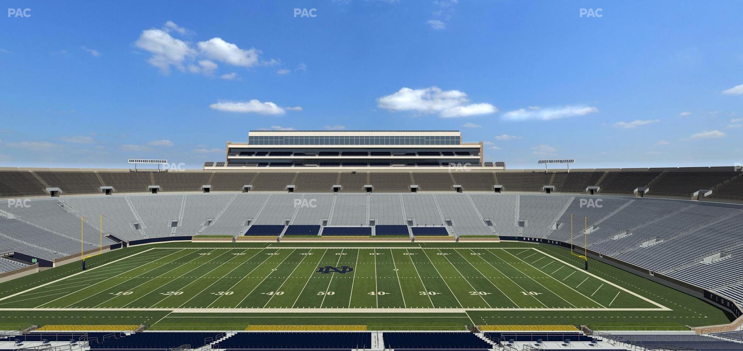 Seating view for Notre Dame Stadium Section 1842 Box 3