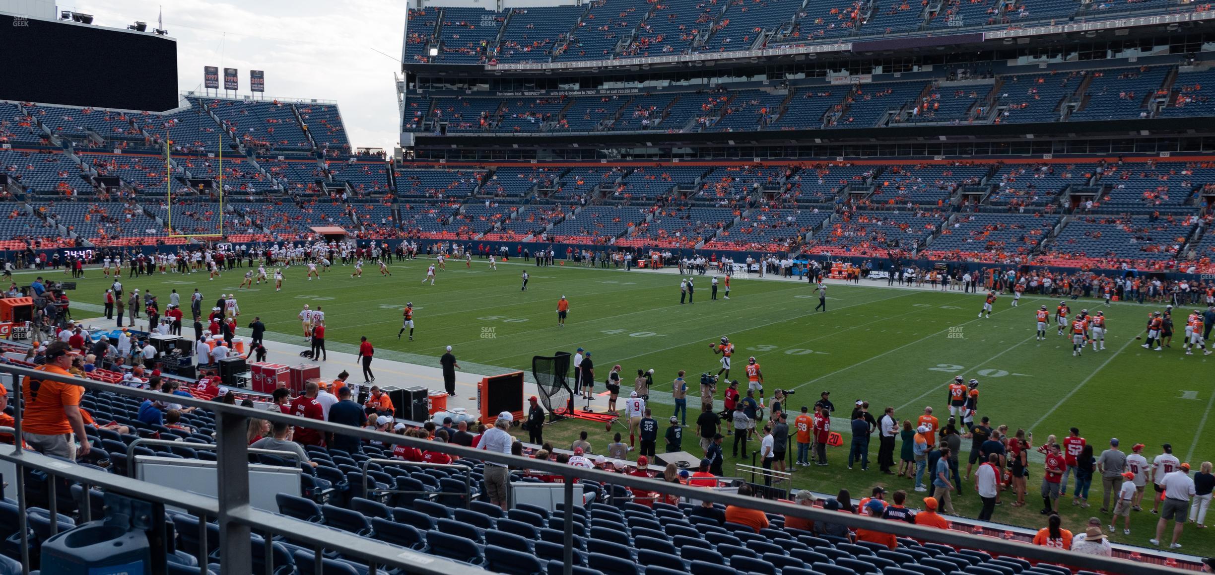 Seating view for Empower Field at Mile High Section 120