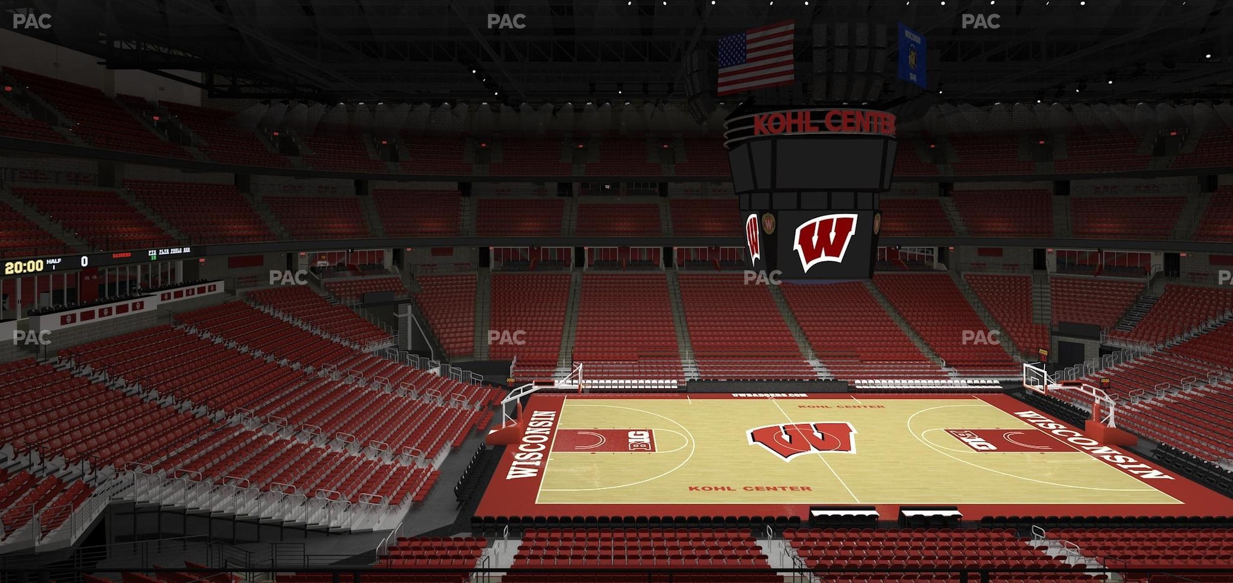 Seating view for Kohl Center Section 209