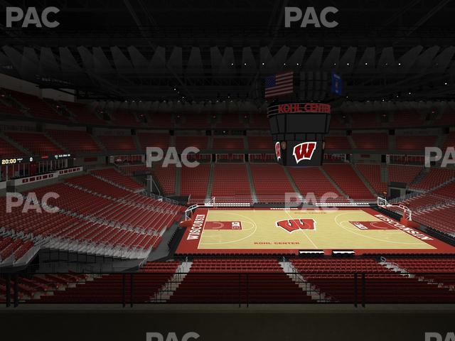 Seating view for Kohl Center Section 209