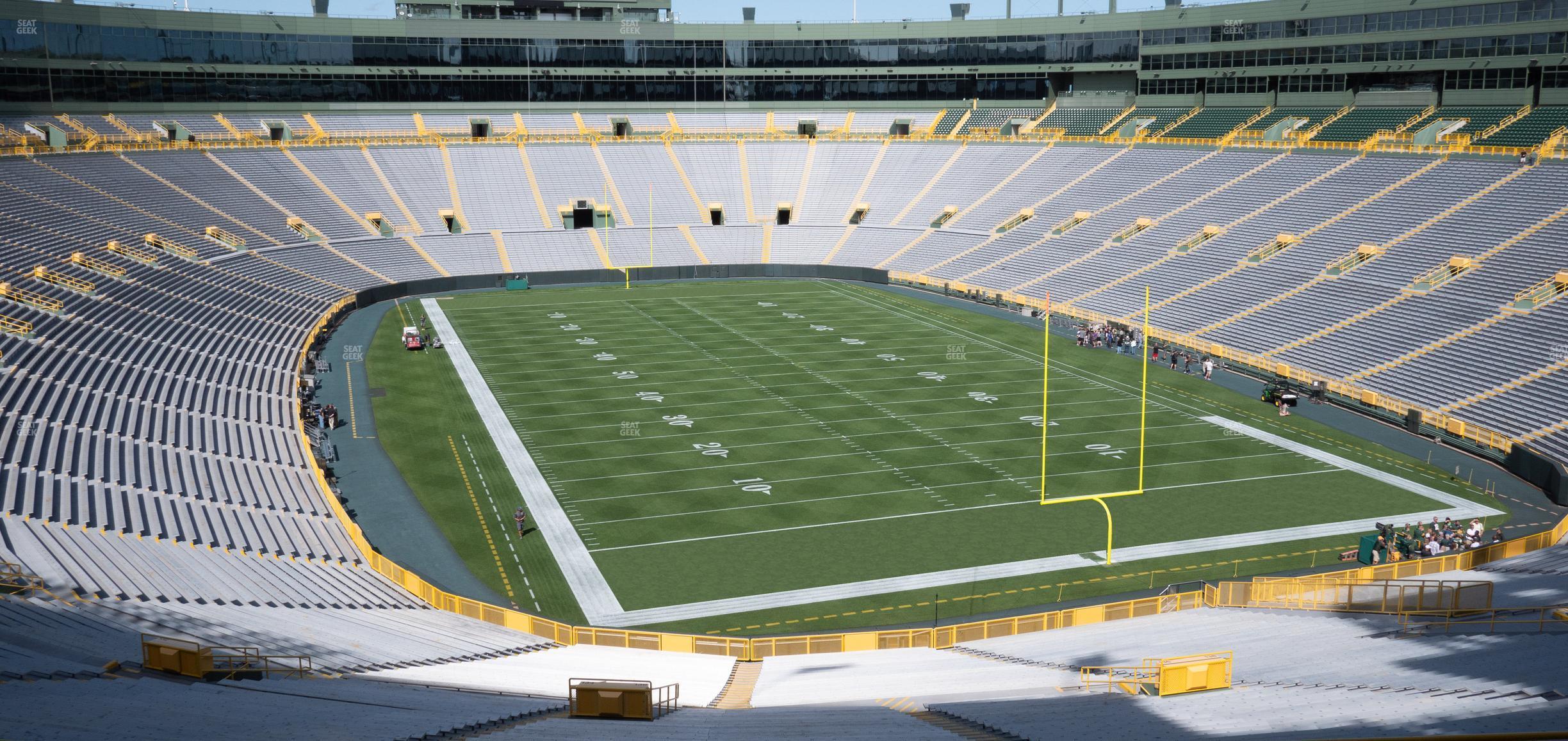 Seating view for Lambeau Field Section 344