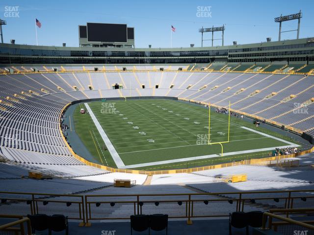 Seating view for Lambeau Field Section 344