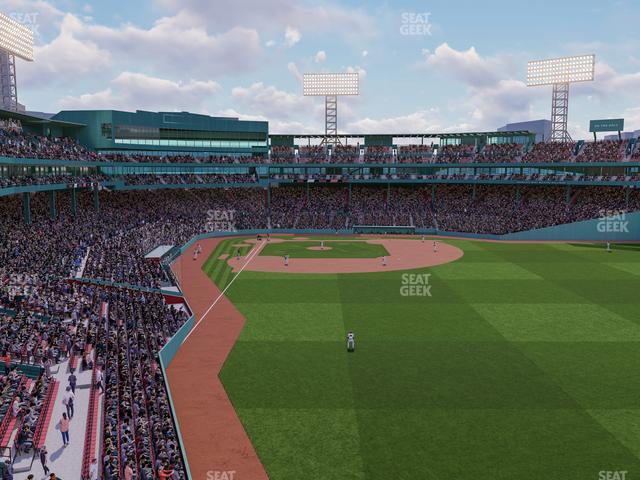 Seating view for Fenway Park Section Right Field Roof Deck Table 108