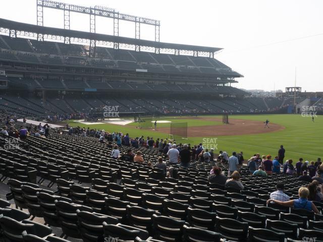 Seating view for Coors Field Section 117