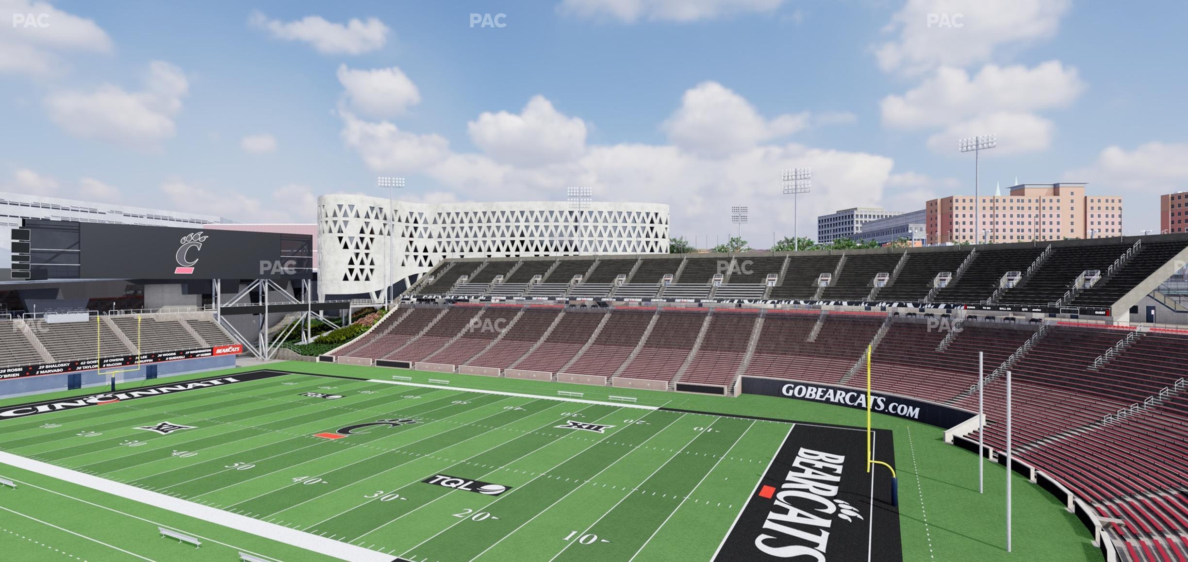 Seating view for Nippert Stadium Section Club 332