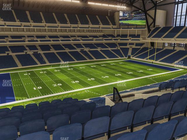 Seating view for Lucas Oil Stadium Section 417